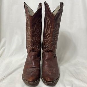 Vintage Leather Cowgirl Western Boot